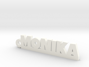 MONIKA Keychain Lucky in White Processed Versatile Plastic
