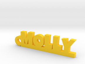 MOLLY Keychain Lucky in Natural Brass