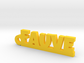 FAUVE Keychain Lucky in Natural Brass