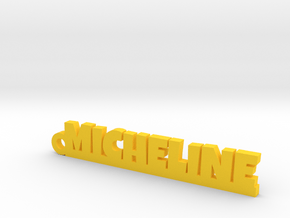 MICHELINE Keychain Lucky in Yellow Processed Versatile Plastic