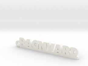 RAGNVARD Keychain Lucky in White Processed Versatile Plastic