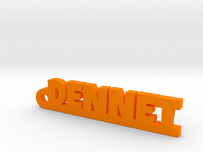 DENNET Keychain Lucky in Orange Processed Versatile Plastic