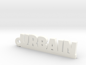 URBAIN Keychain Lucky in Natural Silver