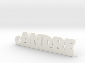 ANDRE Keychain Lucky in White Processed Versatile Plastic