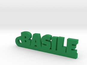 BASILE Keychain Lucky in Green Processed Versatile Plastic