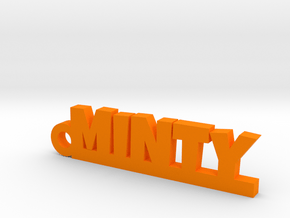 MINTY Keychain Lucky in Polished Bronzed Silver Steel