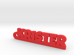 KRISTER Keychain Lucky in Polished Bronzed Silver Steel