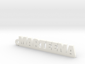 MARTEENA Keychain Lucky in Natural Silver