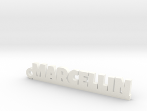 MARCELLIN Keychain Lucky in White Processed Versatile Plastic