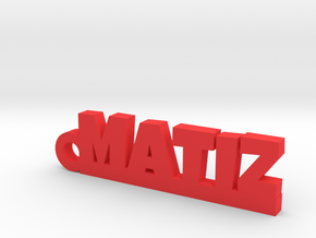 MATIZ Keychain Lucky in Red Processed Versatile Plastic