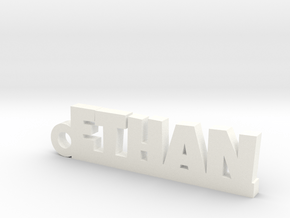 ETHAN Keychain Lucky in White Processed Versatile Plastic