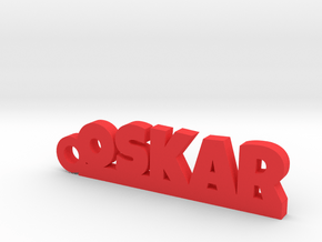OSKAR Keychain Lucky in Red Processed Versatile Plastic
