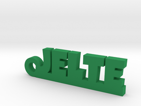 JELTE Keychain Lucky in Green Processed Versatile Plastic