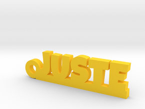 JUSTE Keychain Lucky in Yellow Processed Versatile Plastic