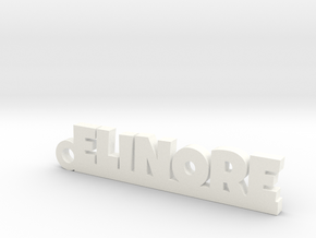 ELINORE Keychain Lucky in White Processed Versatile Plastic