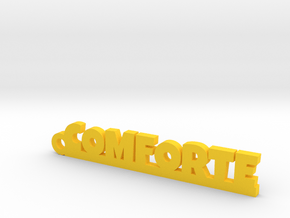 COMFORTE Keychain Lucky in Yellow Processed Versatile Plastic