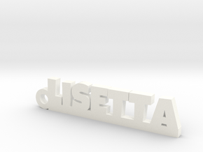 LISETTA Keychain Lucky in White Processed Versatile Plastic