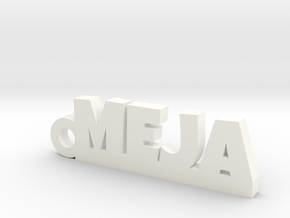 MEJA Keychain Lucky in Polished Bronzed Silver Steel