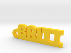 BRITT Keychain Lucky in Yellow Processed Versatile Plastic