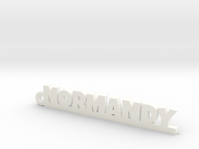 NORMANDY Keychain Lucky in Natural Brass
