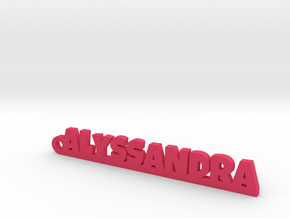 ALYSSANDRA Keychain Lucky in Pink Processed Versatile Plastic