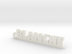 BLANCHE Keychain Lucky in White Processed Versatile Plastic