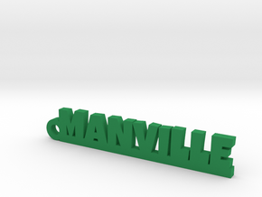 MANVILLE Keychain Lucky in Green Processed Versatile Plastic
