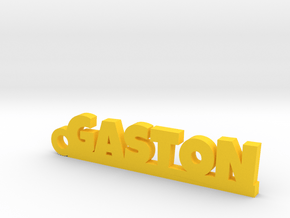 GASTON Keychain Lucky in Yellow Processed Versatile Plastic