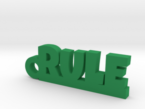 RULE Keychain Lucky in Green Processed Versatile Plastic