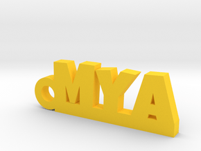 MYA Keychain Lucky in Yellow Processed Versatile Plastic
