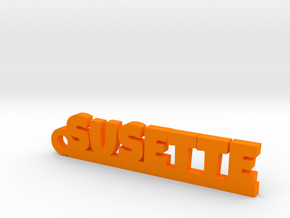 SUSETTE Keychain Lucky in Orange Processed Versatile Plastic