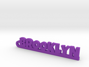 BROOKLYN Keychain Lucky in Natural Brass