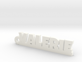 VALERIE Keychain Lucky in White Processed Versatile Plastic