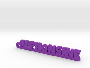 ALPHONSINE Keychain Lucky in Purple Processed Versatile Plastic