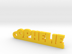 OPHELIE Keychain Lucky in Yellow Processed Versatile Plastic