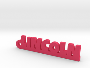 LINCOLN Keychain Lucky in Pink Processed Versatile Plastic