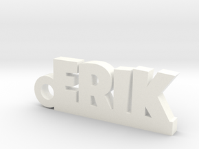 ERIK Keychain Lucky in White Processed Versatile Plastic