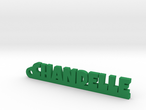 CHANDELLE Keychain Lucky in Polished Bronzed Silver Steel