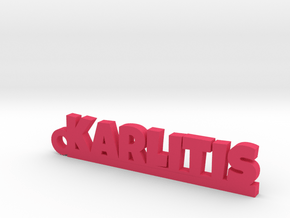 KARLITIS Keychain Lucky in Pink Processed Versatile Plastic