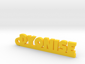 DYONISE Keychain Lucky in Yellow Processed Versatile Plastic