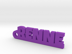 RENNE Keychain Lucky in Purple Processed Versatile Plastic