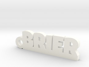 BRIER Keychain Lucky in White Processed Versatile Plastic