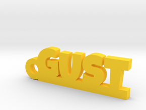 GUST Keychain Lucky in Natural Brass