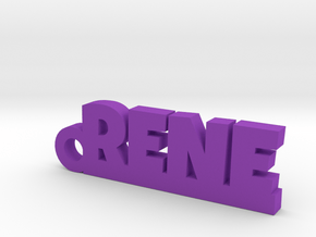 RENE Keychain Lucky in Purple Processed Versatile Plastic