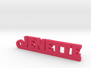JENETTE Keychain Lucky in Pink Processed Versatile Plastic