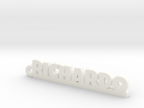 RICHARDO Keychain Lucky in White Processed Versatile Plastic