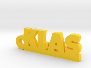 KLAS Keychain Lucky in Yellow Processed Versatile Plastic