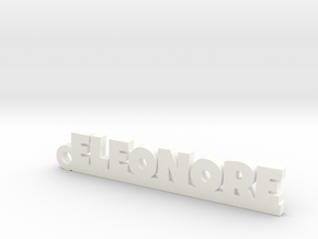 ELEONORE Keychain Lucky in Rhodium Plated Brass