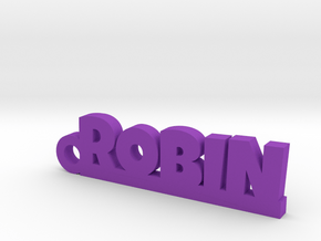 ROBIN Keychain Lucky in Purple Processed Versatile Plastic
