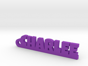 CHARLEE Keychain Lucky in Purple Processed Versatile Plastic